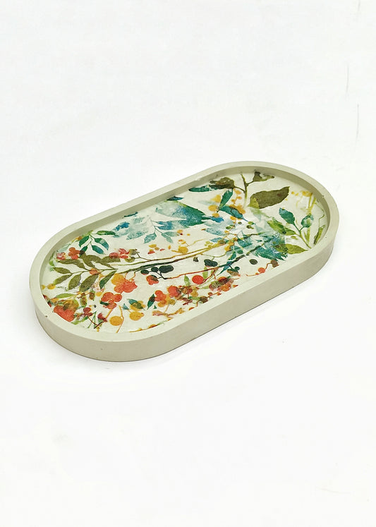 Oval Capsule Trinket - Decoupage