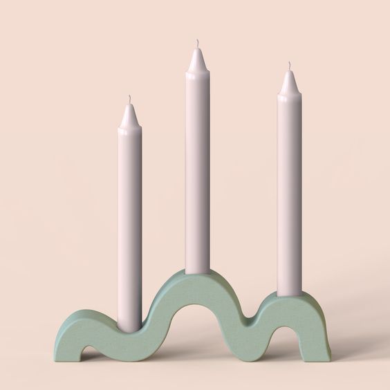 3 Hole Arched Taper Candle Holder