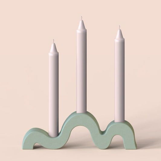 3 Hole Arched Taper Candle Holder