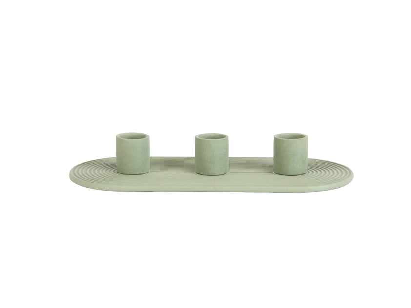 3 Hole Flat Taper Candle Holder